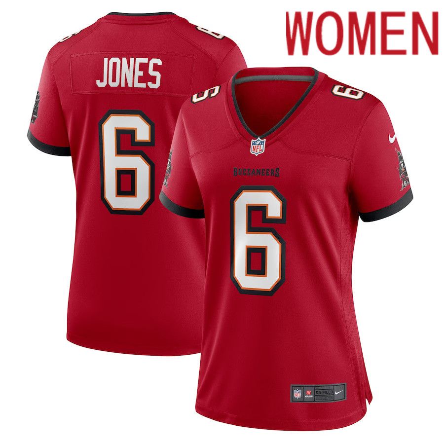 Women Tampa Bay Buccaneers 6 Julio Jones Nike Red Player Game NFL Jersey